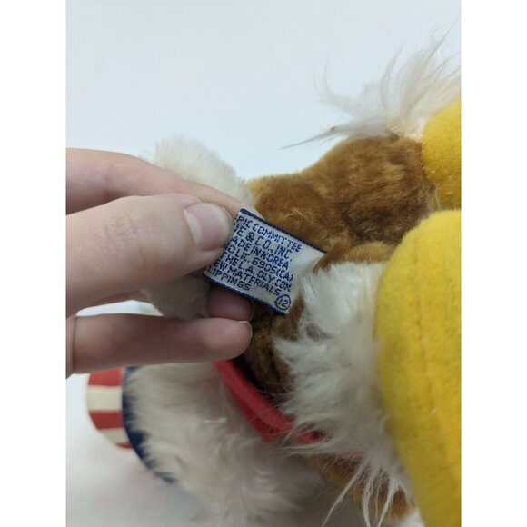 Vintage La Olympic Committee Sam Eagle Mascot Souvenir 1984 Stuffed Animal 9" - Picture 4 of 4